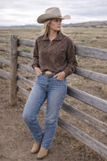 Outlaw Leopard Half-Zip Pullover